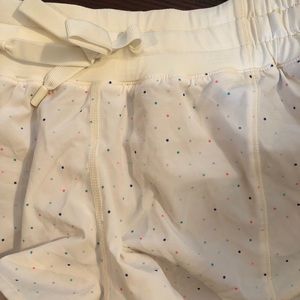 Lululemon shorts confetti polka dot print